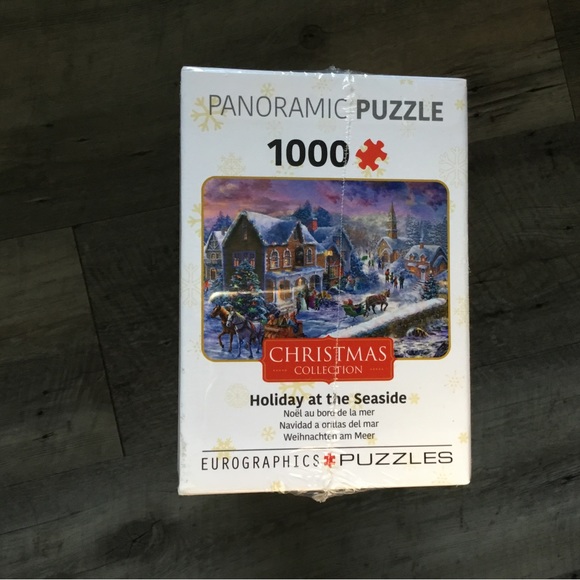New,eurographics sealed box 1000 piece Christmas Collection puzzle, Panoramic - Picture 2 of 3